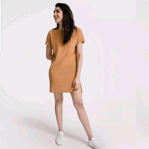 Grana 100% Silk Caramel Dress Size S NWT